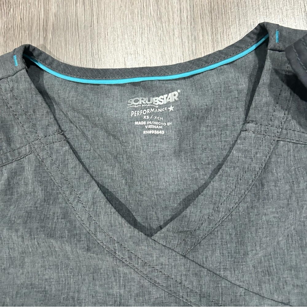 Scrubstar Charcoal Grey Scrub Set O25 - Picture 7 of 8